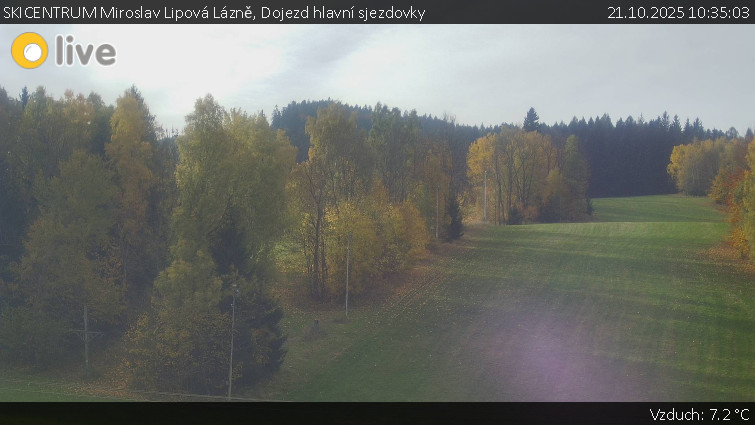 SKICENTRUM Miroslav Lipová Lázně - Dojezd hlavní sjezdovky - 21.10.2025 v 10:35 SKICENTRUM Miroslav Lipová Lázně - Dojezd hlavní sjezdovky - 21.10.2025 v 10:35