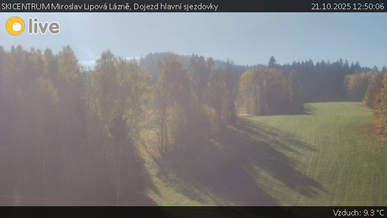 SKICENTRUM Miroslav Lipová Lázně - Dojezd hlavní sjezdovky - 21.10.2025 v 12:50 SKICENTRUM Miroslav Lipová Lázně - Dojezd hlavní sjezdovky - 21.10.2025 v 12:50