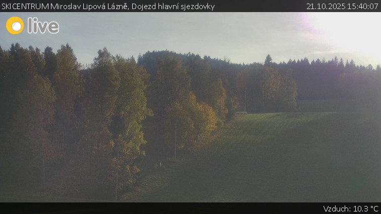 SKICENTRUM Miroslav Lipová Lázně - Dojezd hlavní sjezdovky - 21.10.2025 v 15:40 SKICENTRUM Miroslav Lipová Lázně - Dojezd hlavní sjezdovky - 21.10.2025 v 15:40