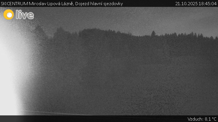 SKICENTRUM Miroslav Lipová Lázně - Dojezd hlavní sjezdovky - 21.10.2025 v 18:45 SKICENTRUM Miroslav Lipová Lázně - Dojezd hlavní sjezdovky - 21.10.2025 v 18:45
