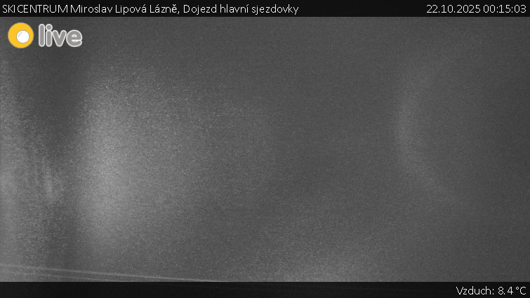 SKICENTRUM Miroslav Lipová Lázně - Dojezd hlavní sjezdovky - 22.10.2025 v 00:15 SKICENTRUM Miroslav Lipová Lázně - Dojezd hlavní sjezdovky - 22.10.2025 v 00:15