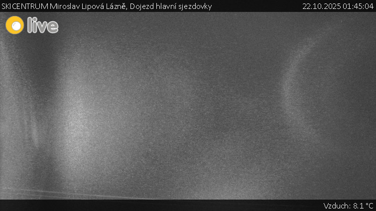 SKICENTRUM Miroslav Lipová Lázně - Dojezd hlavní sjezdovky - 22.10.2025 v 01:45 SKICENTRUM Miroslav Lipová Lázně - Dojezd hlavní sjezdovky - 22.10.2025 v 01:45