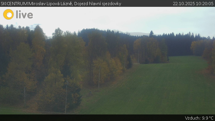 SKICENTRUM Miroslav Lipová Lázně - Dojezd hlavní sjezdovky - 22.10.2025 v 10:20 SKICENTRUM Miroslav Lipová Lázně - Dojezd hlavní sjezdovky - 22.10.2025 v 10:20