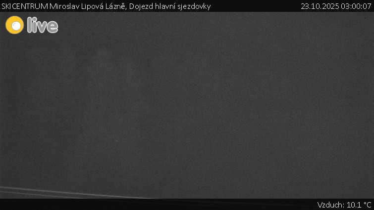 SKICENTRUM Miroslav Lipová Lázně - Dojezd hlavní sjezdovky - 23.10.2025 v 03:00 SKICENTRUM Miroslav Lipová Lázně - Dojezd hlavní sjezdovky - 23.10.2025 v 03:00