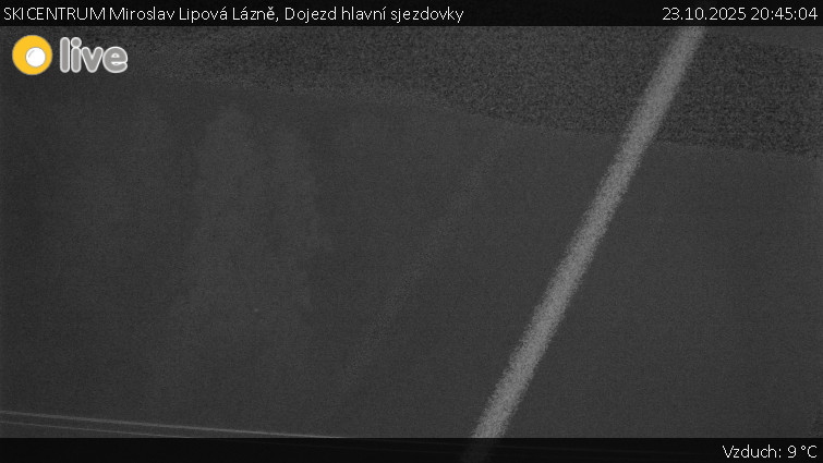 SKICENTRUM Miroslav Lipová Lázně - Dojezd hlavní sjezdovky - 23.10.2025 v 20:45 SKICENTRUM Miroslav Lipová Lázně - Dojezd hlavní sjezdovky - 23.10.2025 v 20:45