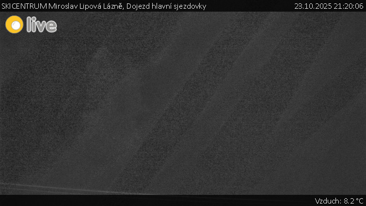 SKICENTRUM Miroslav Lipová Lázně - Dojezd hlavní sjezdovky - 23.10.2025 v 21:20 SKICENTRUM Miroslav Lipová Lázně - Dojezd hlavní sjezdovky - 23.10.2025 v 21:20
