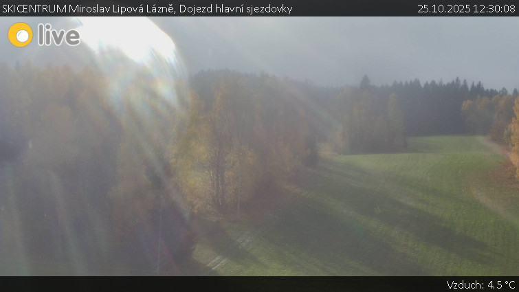 SKICENTRUM Miroslav Lipová Lázně - Dojezd hlavní sjezdovky - 25.10.2025 v 12:30 SKICENTRUM Miroslav Lipová Lázně - Dojezd hlavní sjezdovky - 25.10.2025 v 12:30