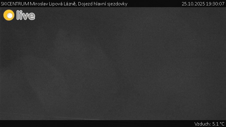 SKICENTRUM Miroslav Lipová Lázně - Dojezd hlavní sjezdovky - 25.10.2025 v 19:30 SKICENTRUM Miroslav Lipová Lázně - Dojezd hlavní sjezdovky - 25.10.2025 v 19:30