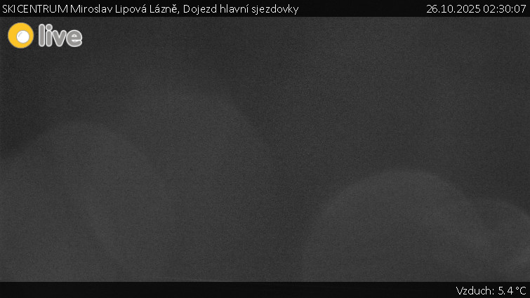 SKICENTRUM Miroslav Lipová Lázně - Dojezd hlavní sjezdovky - 26.10.2025 v 02:30 SKICENTRUM Miroslav Lipová Lázně - Dojezd hlavní sjezdovky - 26.10.2025 v 02:30