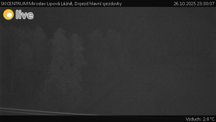 SKICENTRUM Miroslav Lipová Lázně - Dojezd hlavní sjezdovky - 26.10.2025 v 23:30 SKICENTRUM Miroslav Lipová Lázně - Dojezd hlavní sjezdovky - 26.10.2025 v 23:30