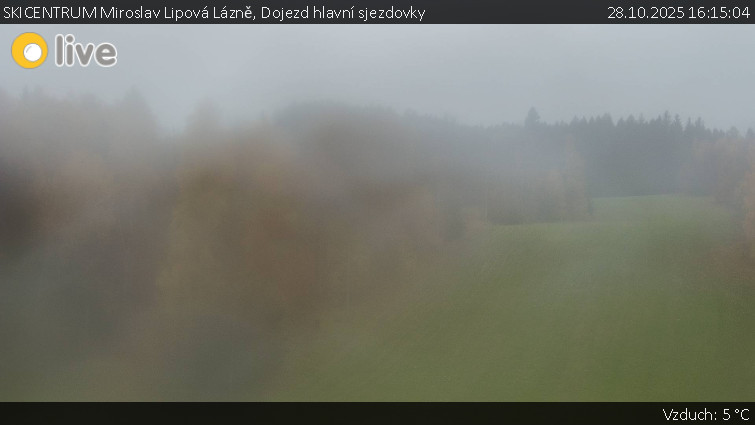 SKICENTRUM Miroslav Lipová Lázně - Dojezd hlavní sjezdovky - 28.10.2025 v 16:15 SKICENTRUM Miroslav Lipová Lázně - Dojezd hlavní sjezdovky - 28.10.2025 v 16:15