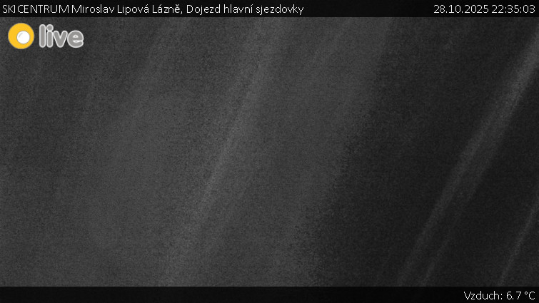SKICENTRUM Miroslav Lipová Lázně - Dojezd hlavní sjezdovky - 28.10.2025 v 22:35 SKICENTRUM Miroslav Lipová Lázně - Dojezd hlavní sjezdovky - 28.10.2025 v 22:35