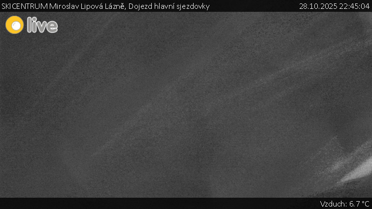 SKICENTRUM Miroslav Lipová Lázně - Dojezd hlavní sjezdovky - 28.10.2025 v 22:45 SKICENTRUM Miroslav Lipová Lázně - Dojezd hlavní sjezdovky - 28.10.2025 v 22:45