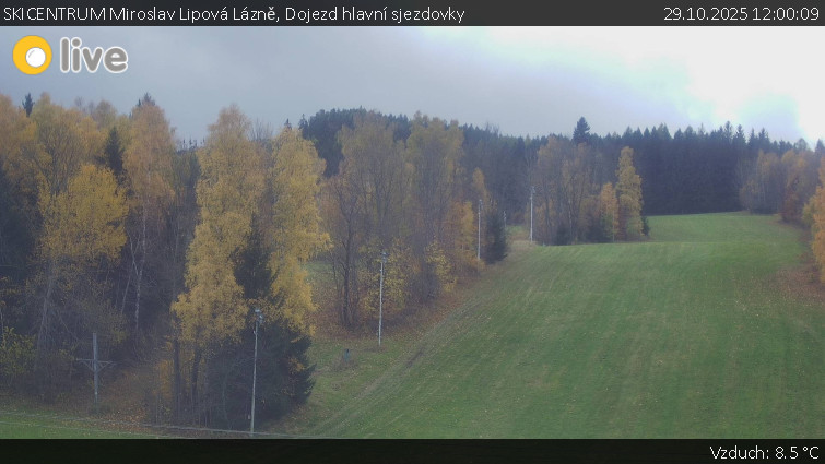 SKICENTRUM Miroslav Lipová Lázně - Dojezd hlavní sjezdovky - 29.10.2025 v 12:00 SKICENTRUM Miroslav Lipová Lázně - Dojezd hlavní sjezdovky - 29.10.2025 v 12:00