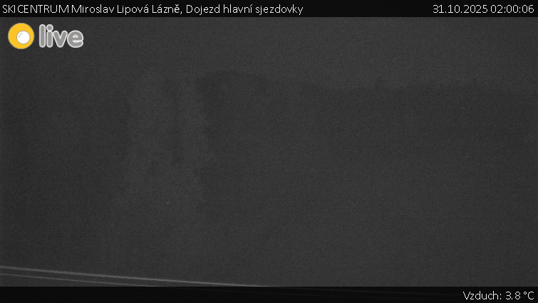 SKICENTRUM Miroslav Lipová Lázně - Dojezd hlavní sjezdovky - 31.10.2025 v 02:00 SKICENTRUM Miroslav Lipová Lázně - Dojezd hlavní sjezdovky - 31.10.2025 v 02:00