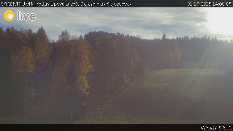 SKICENTRUM Miroslav Lipová Lázně - Dojezd hlavní sjezdovky - 31.10.2025 v 14:00 SKICENTRUM Miroslav Lipová Lázně - Dojezd hlavní sjezdovky - 31.10.2025 v 14:00