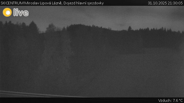 SKICENTRUM Miroslav Lipová Lázně - Dojezd hlavní sjezdovky - 31.10.2025 v 21:30 SKICENTRUM Miroslav Lipová Lázně - Dojezd hlavní sjezdovky - 31.10.2025 v 21:30