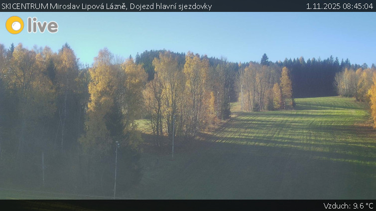 SKICENTRUM Miroslav Lipová Lázně - Dojezd hlavní sjezdovky - 1.11.2025 v 08:45 SKICENTRUM Miroslav Lipová Lázně - Dojezd hlavní sjezdovky - 1.11.2025 v 08:45