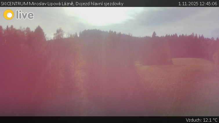 SKICENTRUM Miroslav Lipová Lázně - Dojezd hlavní sjezdovky - 1.11.2025 v 12:45 SKICENTRUM Miroslav Lipová Lázně - Dojezd hlavní sjezdovky - 1.11.2025 v 12:45