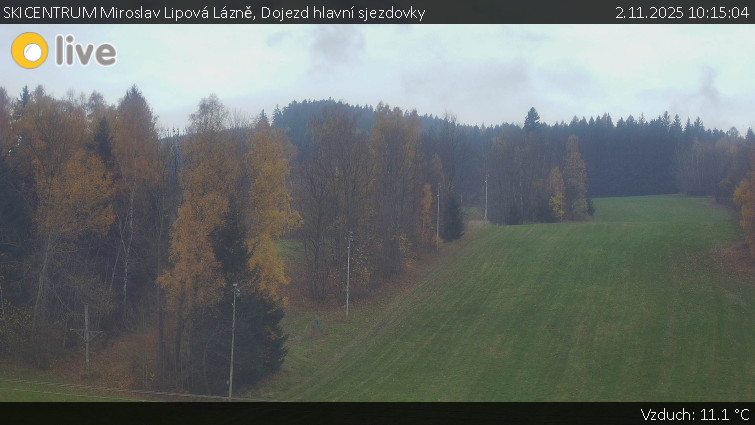 SKICENTRUM Miroslav Lipová Lázně - Dojezd hlavní sjezdovky - 2.11.2025 v 10:15 SKICENTRUM Miroslav Lipová Lázně - Dojezd hlavní sjezdovky - 2.11.2025 v 10:15