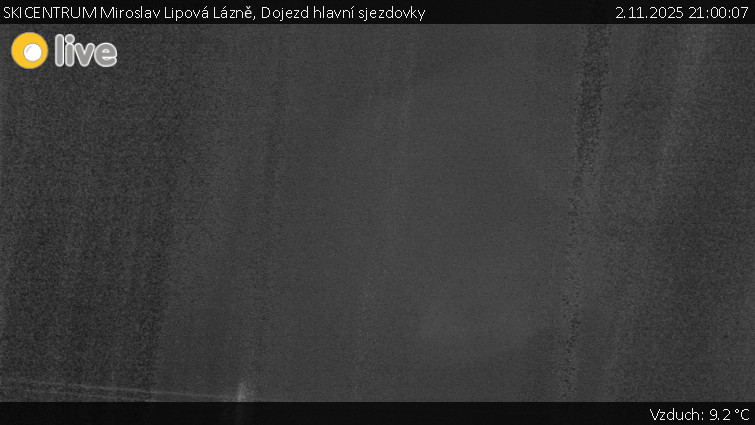 SKICENTRUM Miroslav Lipová Lázně - Dojezd hlavní sjezdovky - 2.11.2025 v 21:00 SKICENTRUM Miroslav Lipová Lázně - Dojezd hlavní sjezdovky - 2.11.2025 v 21:00