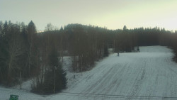 Dojezd hlavní sjezdovky