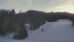 Dojezd hlavní sjezdovky