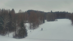 Dojezd hlavní sjezdovky