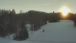 Dojezd hlavní sjezdovky