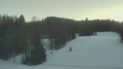 Dojezd hlavní sjezdovky