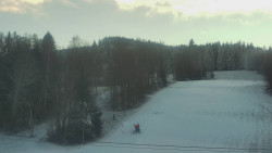 Dojezd hlavní sjezdovky