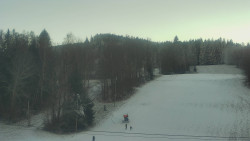 Dojezd hlavní sjezdovky