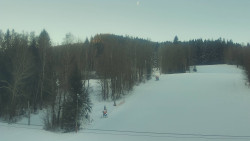 Dojezd hlavní sjezdovky