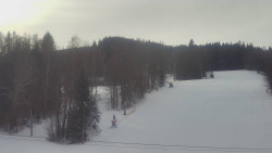 Dojezd hlavní sjezdovky