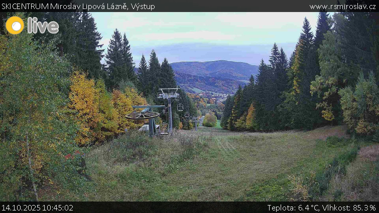 SKICENTRUM Miroslav Lipová Lázně - Výstupní stanice lanové dráhy - 14.10.2025 v 10:45 SKICENTRUM Miroslav Lipová Lázně - Výstupní stanice lanové dráhy - 14.10.2025 v 10:45
