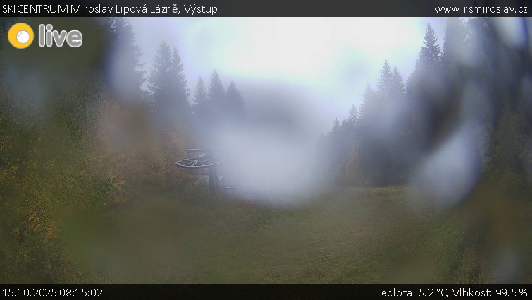 SKICENTRUM Miroslav Lipová Lázně - Výstupní stanice lanové dráhy - 15.10.2025 v 08:15 SKICENTRUM Miroslav Lipová Lázně - Výstupní stanice lanové dráhy - 15.10.2025 v 08:15
