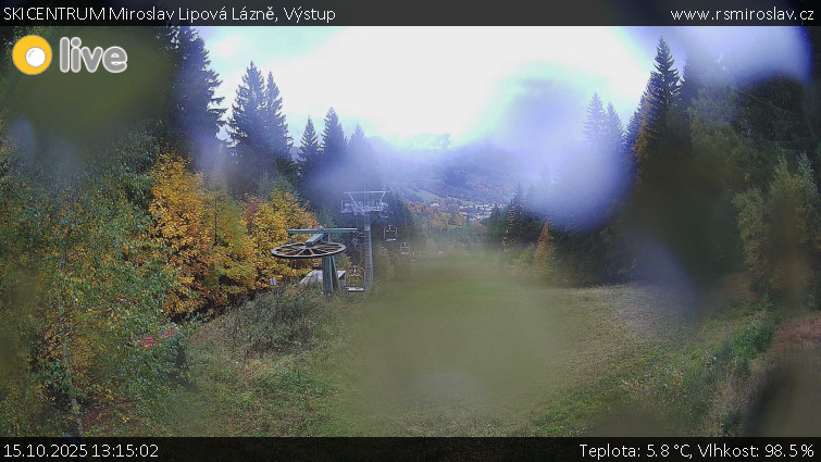 SKICENTRUM Miroslav Lipová Lázně - Výstupní stanice lanové dráhy - 15.10.2025 v 13:15 SKICENTRUM Miroslav Lipová Lázně - Výstupní stanice lanové dráhy - 15.10.2025 v 13:15
