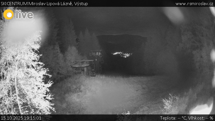 SKICENTRUM Miroslav Lipová Lázně - Výstupní stanice lanové dráhy - 15.10.2025 v 19:15 SKICENTRUM Miroslav Lipová Lázně - Výstupní stanice lanové dráhy - 15.10.2025 v 19:15