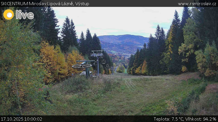 SKICENTRUM Miroslav Lipová Lázně - Výstupní stanice lanové dráhy - 17.10.2025 v 10:00 SKICENTRUM Miroslav Lipová Lázně - Výstupní stanice lanové dráhy - 17.10.2025 v 10:00