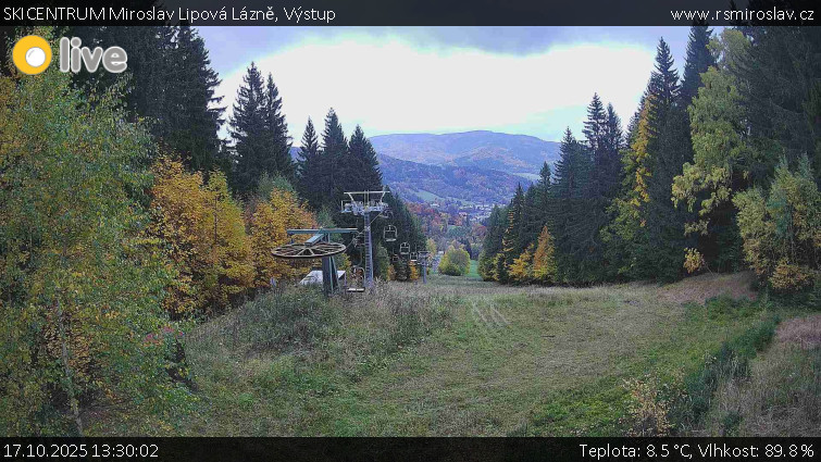 SKICENTRUM Miroslav Lipová Lázně - Výstupní stanice lanové dráhy - 17.10.2025 v 13:30 SKICENTRUM Miroslav Lipová Lázně - Výstupní stanice lanové dráhy - 17.10.2025 v 13:30