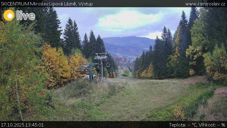 SKICENTRUM Miroslav Lipová Lázně - Výstupní stanice lanové dráhy - 17.10.2025 v 13:45 SKICENTRUM Miroslav Lipová Lázně - Výstupní stanice lanové dráhy - 17.10.2025 v 13:45