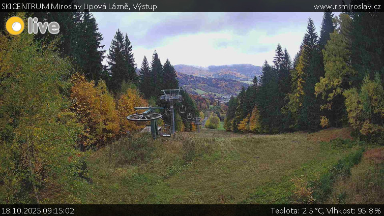 SKICENTRUM Miroslav Lipová Lázně - Výstupní stanice lanové dráhy - 18.10.2025 v 09:15 SKICENTRUM Miroslav Lipová Lázně - Výstupní stanice lanové dráhy - 18.10.2025 v 09:15