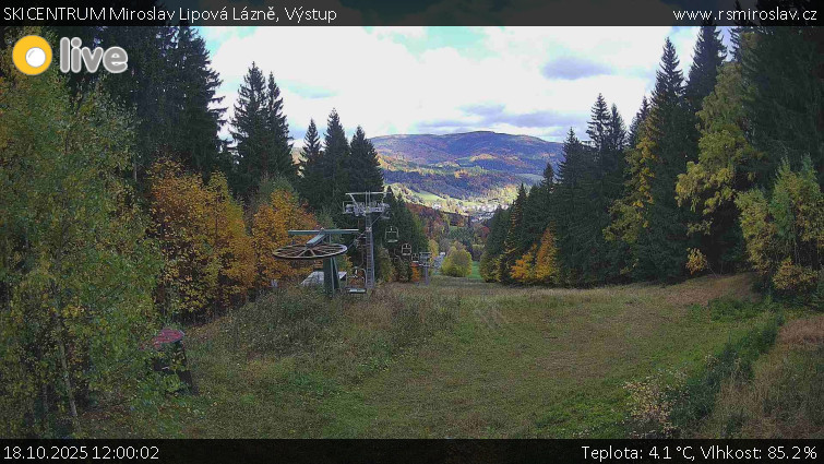 SKICENTRUM Miroslav Lipová Lázně - Výstupní stanice lanové dráhy - 18.10.2025 v 12:00 SKICENTRUM Miroslav Lipová Lázně - Výstupní stanice lanové dráhy - 18.10.2025 v 12:00