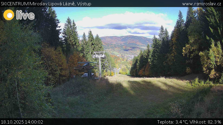 SKICENTRUM Miroslav Lipová Lázně - Výstupní stanice lanové dráhy - 18.10.2025 v 14:00 SKICENTRUM Miroslav Lipová Lázně - Výstupní stanice lanové dráhy - 18.10.2025 v 14:00