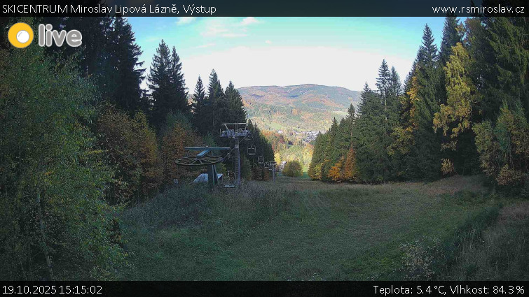 SKICENTRUM Miroslav Lipová Lázně - Výstupní stanice lanové dráhy - 19.10.2025 v 15:15 SKICENTRUM Miroslav Lipová Lázně - Výstupní stanice lanové dráhy - 19.10.2025 v 15:15