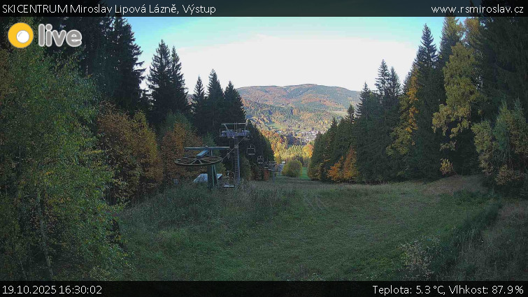 SKICENTRUM Miroslav Lipová Lázně - Výstupní stanice lanové dráhy - 19.10.2025 v 16:30 SKICENTRUM Miroslav Lipová Lázně - Výstupní stanice lanové dráhy - 19.10.2025 v 16:30