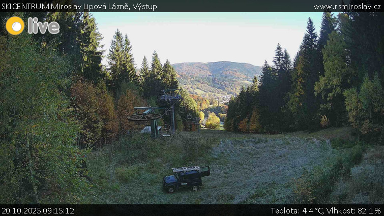 SKICENTRUM Miroslav Lipová Lázně - Výstupní stanice lanové dráhy - 20.10.2025 v 09:15 SKICENTRUM Miroslav Lipová Lázně - Výstupní stanice lanové dráhy - 20.10.2025 v 09:15