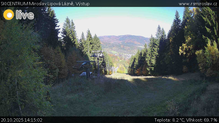 SKICENTRUM Miroslav Lipová Lázně - Výstupní stanice lanové dráhy - 20.10.2025 v 14:15 SKICENTRUM Miroslav Lipová Lázně - Výstupní stanice lanové dráhy - 20.10.2025 v 14:15