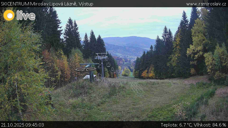 SKICENTRUM Miroslav Lipová Lázně - Výstupní stanice lanové dráhy - 21.10.2025 v 09:45 SKICENTRUM Miroslav Lipová Lázně - Výstupní stanice lanové dráhy - 21.10.2025 v 09:45