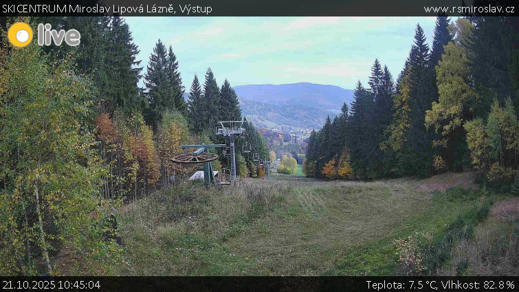 SKICENTRUM Miroslav Lipová Lázně - Výstupní stanice lanové dráhy - 21.10.2025 v 10:45 SKICENTRUM Miroslav Lipová Lázně - Výstupní stanice lanové dráhy - 21.10.2025 v 10:45